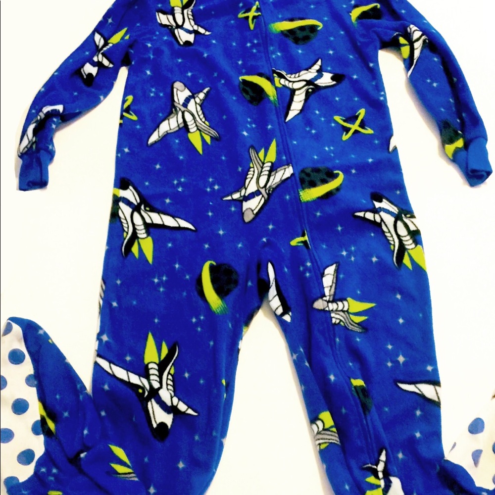 Space Shuttle Footed Pajamas